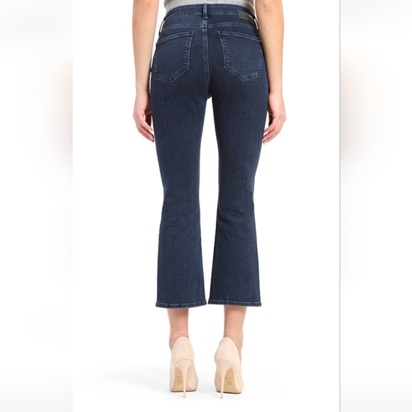 Mavi Women's Anika Mid-Rise Crop Flare Jeans - Light Wash Retro Style Jeans
